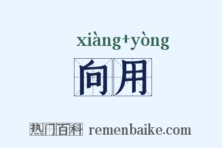 向用是什么意思的图片